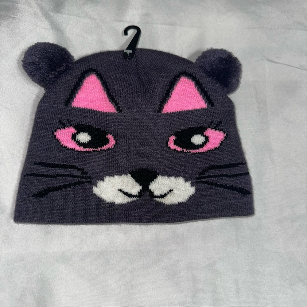 Cute Cat Knit Beanie with Ears